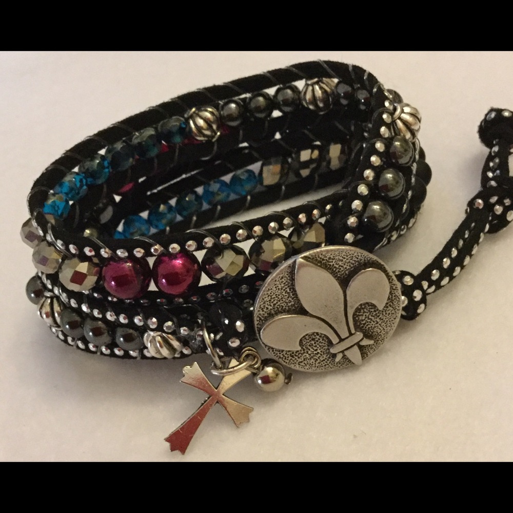 Completely Handmade Triple Wrap Bracelet